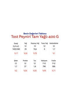 Otat Kahvaltı Ve Tost Peyniri 400 G * 3 Adet