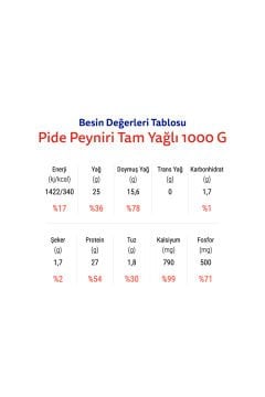 Otat Tam Yağlı Pide Peyniri 1000 G*3 Süper Üçlü Paket